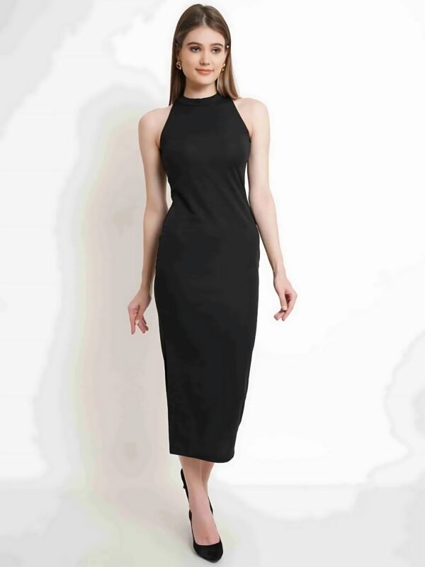 Black Halter Neck Dress