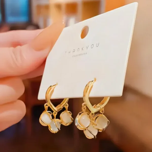 Crystal Ball Pearl Earrings
