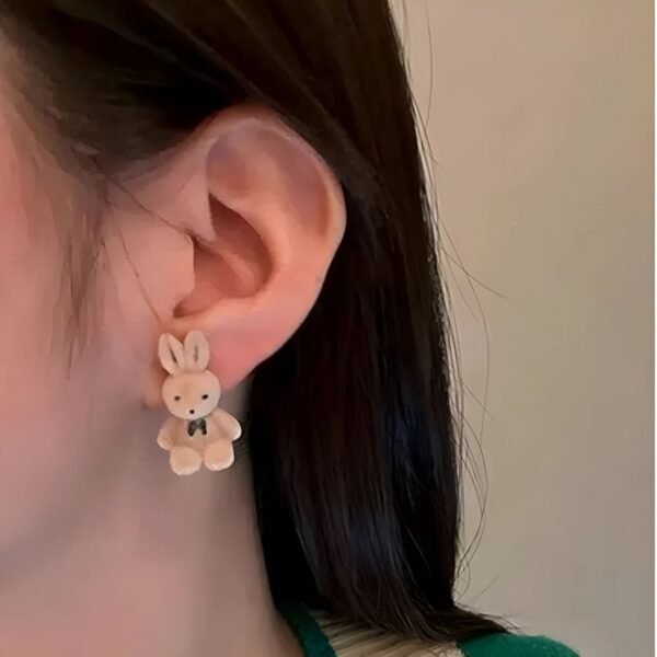 Cute Teddy Bear Rabbits Korean Earrings