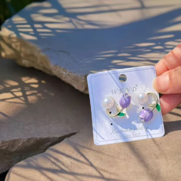 purple earring 2