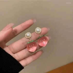 Quirky Peach Earrings
